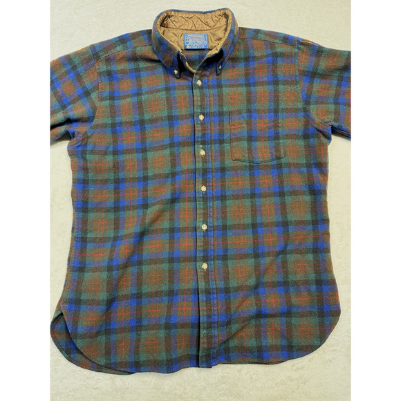 Pendleton Wool Shirt Lined MacDuff Hunting Tartan Pure Virgin Wool L USA - Picture 1 of 8
